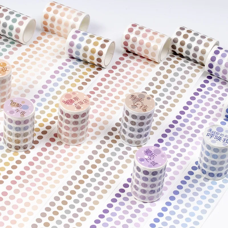 60mmx3m Base element decorative adhesive tape Dot masking washi tape Diy scrapbooking sticker label Japanese stationery
