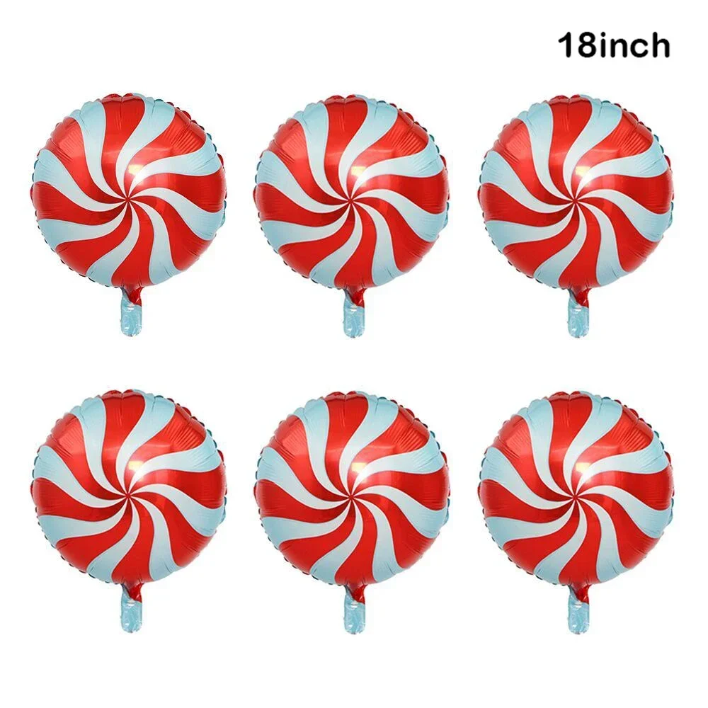 Weihnachten Zuckerstange Folienballons Weihnachten Rot Grün Süße Süßigkeiten Ballon Weihnachtsgeschenkbox Ballon Geburtstagsfeier Heimdekoration – Detail 7