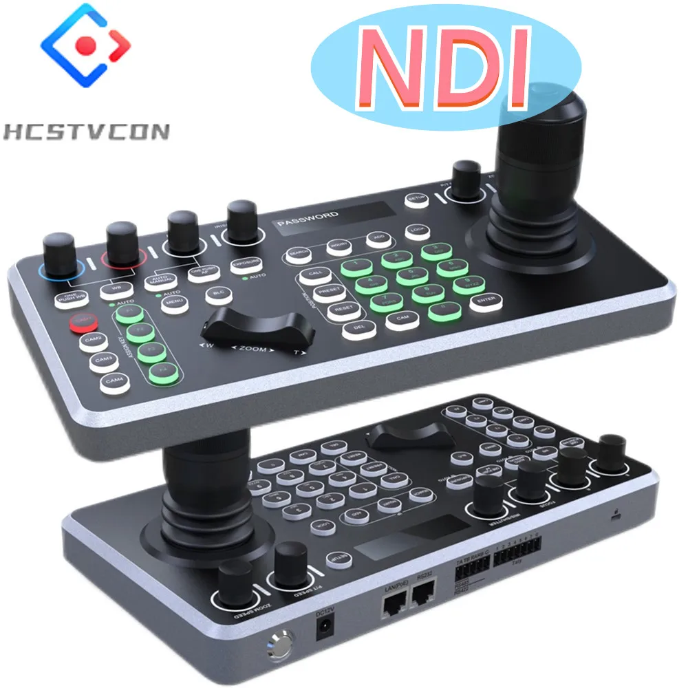 Ndi Joystick Controller Tastiera Controller 3D Per Videoconferenza Youtube Live Streaming Telecamera Ptz Con Luce 255 Preimpostata
