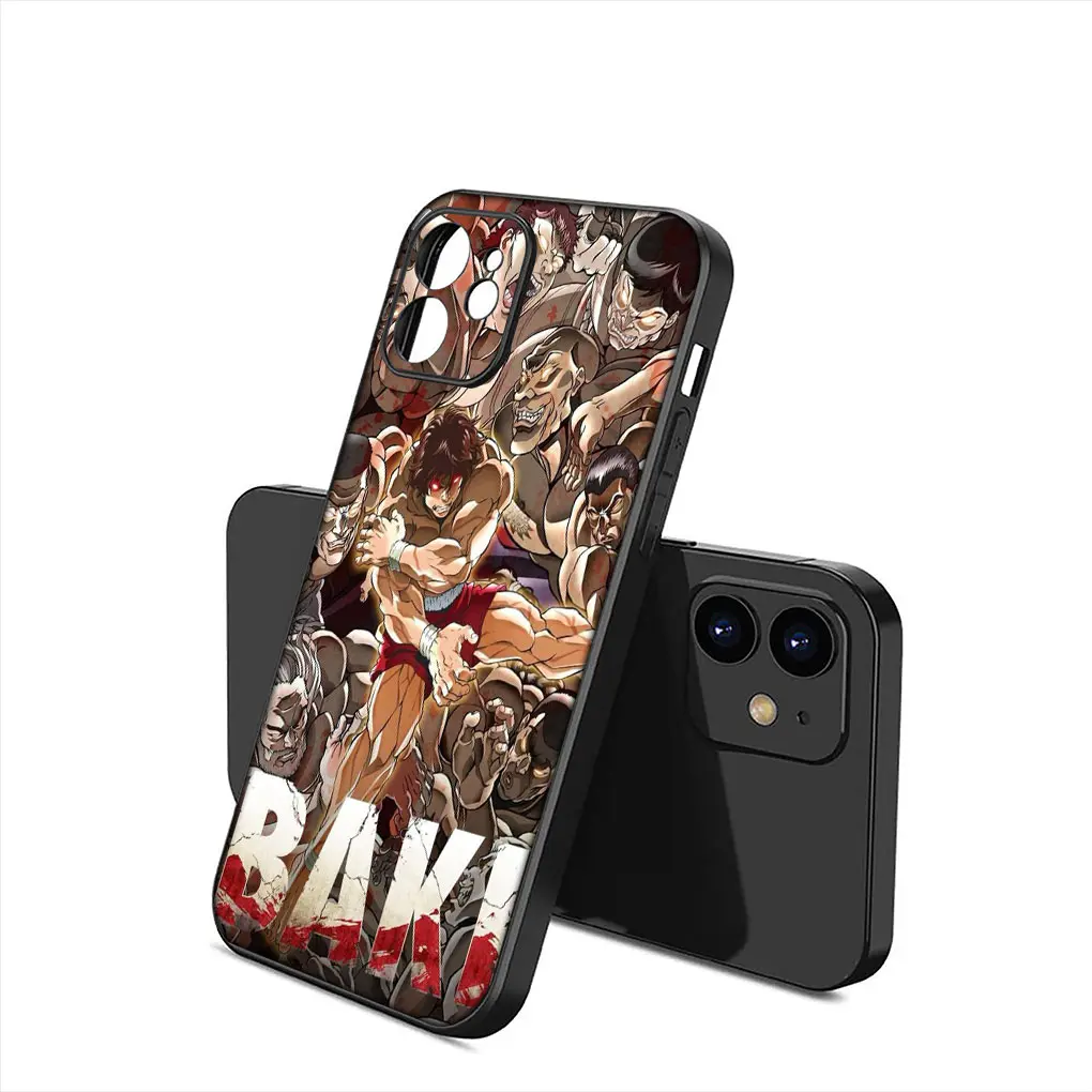 thumbnail image 1 of Funda de teléfono de dibujos animados Hanma Baki para Apple iPhone 15 14 Plus 13 12 Mini Pro Max XR + 13Pro 14 + 15 + funda de TPU suave, 1 of 5