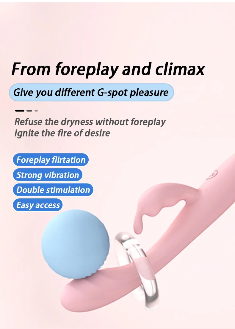 G-spot Dildo Vibrator Finger Shaped Silicone Massager For Adults_voghion.com