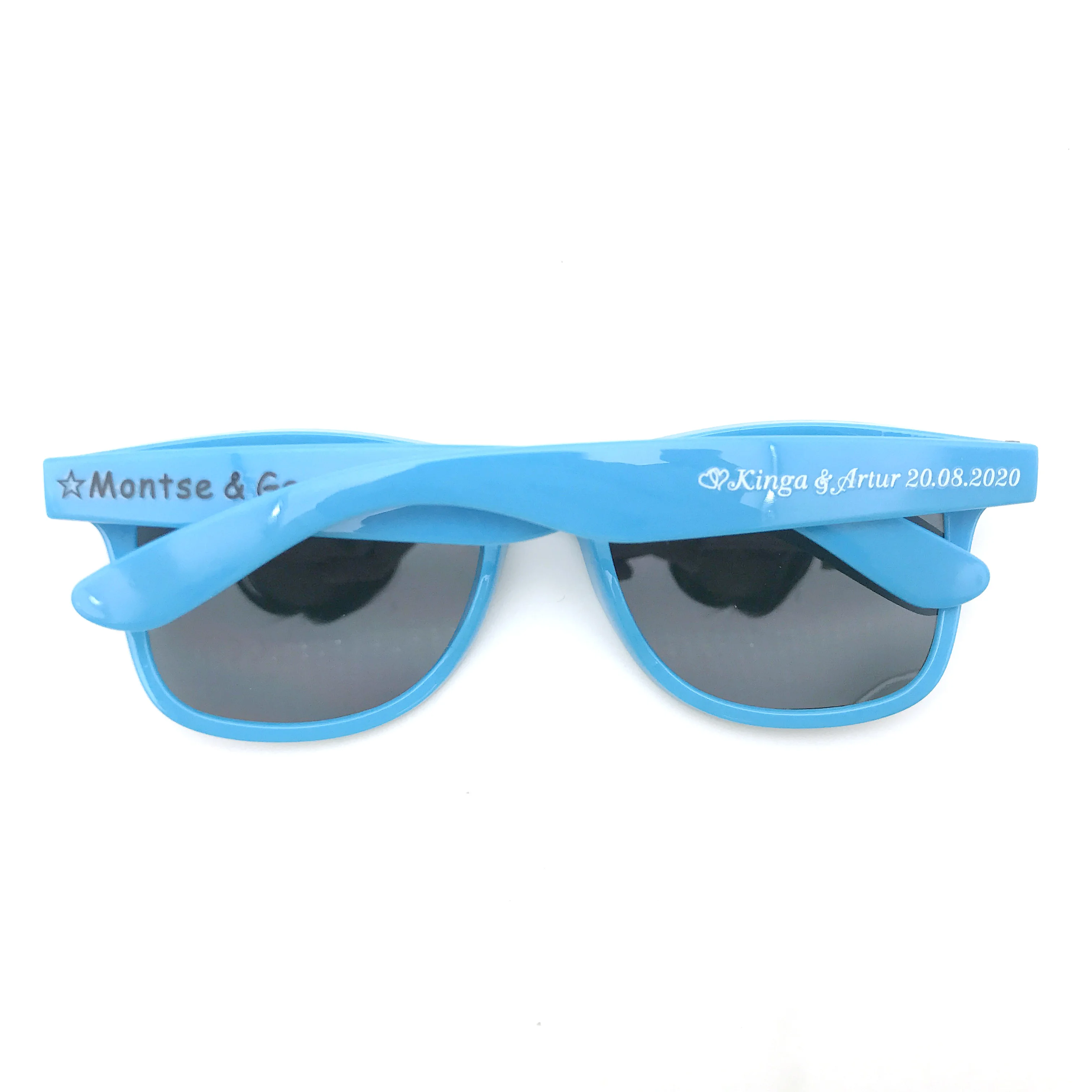 Personalized Gift Sunglasses Wedding Favors Custom Sunglasses Mariage Party Favors for Guests Anniversary Gifts 50pairs/lot