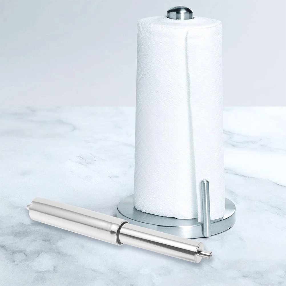 2 Pcs Plastic Tissue Holder Rod Paper Roll Holder Insert Simple Telescopic Toilet Paper Roller Replacement Supplies