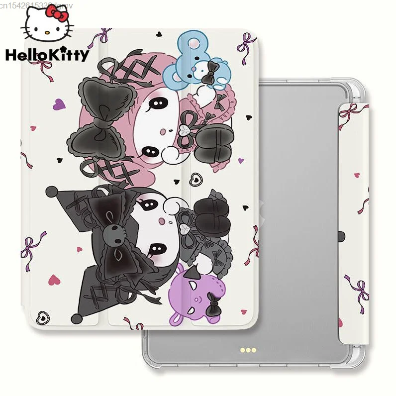 Sanrio Kuromi Melody Apple Ipad Protector Case 9 10 Generation Cartoon Cover 12.9 10.2 Pollici Trifold Mini 6 Air5 4 Pro 2022 Case