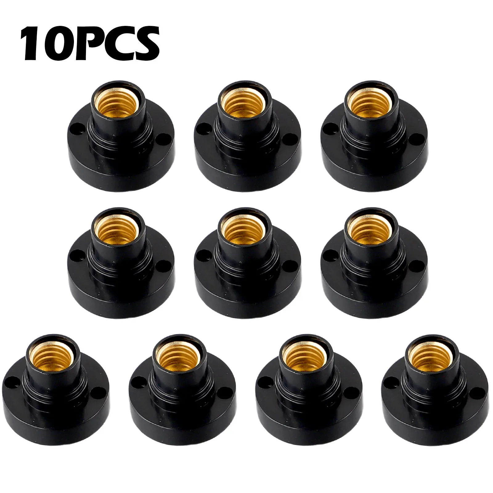 E14 Light Bulb Holder Base Fitting Screw Cap LED Light Socket White Lamp Fixing Adapter Converter 100-230V 10Pcs lamp holder lamp bulb holder socket converter lamp base lamp socket adapter led lamp base