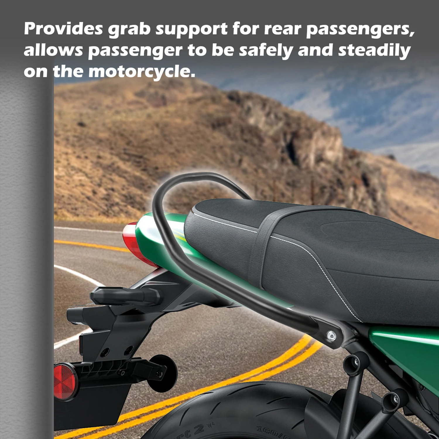 Portapacchi Posteriore Per Moto Kawasaki Versys 650 2015-2020 - In Acciaio Al Carbonio, Per Bagagli E Trasporto - Foto 6