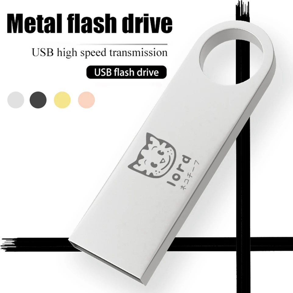 Usb флеш-накопитель Mini Cle с милыми животными металлическая Водонепроницаемая