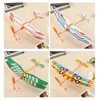 1PC Foam Glider Plane Airplane Toy Rubber Band Powered Plane Model Aircraft for Kids Outdoor Sport Children Educational Toy Gift 3