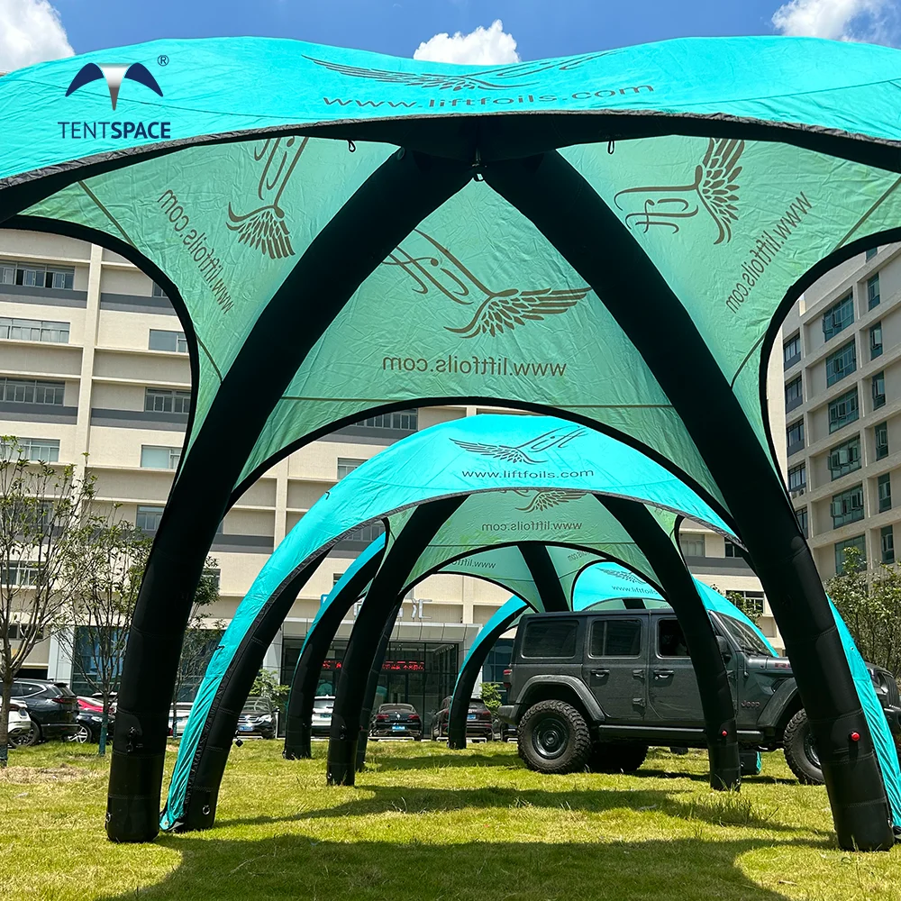 Gazebo Gonfiabile a Cupola X di Alta Qualità, Resistente ai Raggi UV e Ignifugo, Tenda Portatile per Fiere e Promozioni Auto - immagine 6