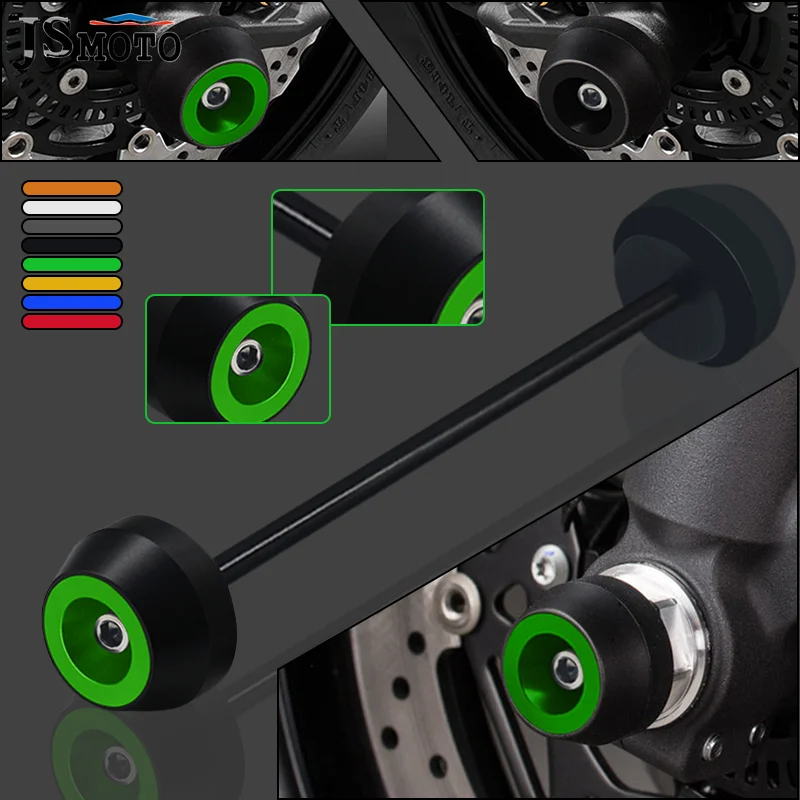 Per Kawasaki Z1000 Z1000Sx Ninja 1000 Ninja1000 Z1000/Sx Motociclo Cnc Alluminio Ruota Anteriore Forcella Cursore Protezione Anticaduta