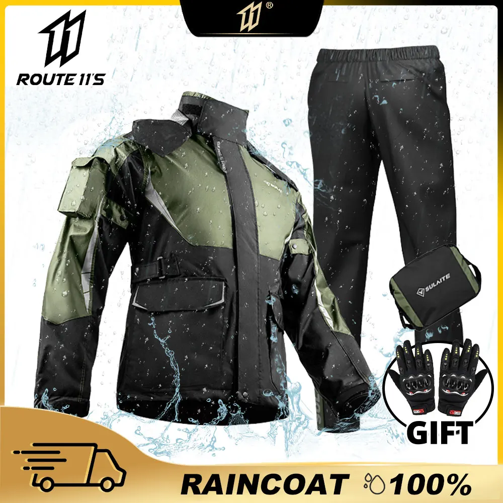 Motorcycle Raincoat Jacket Men Women Rain Cover Fishing