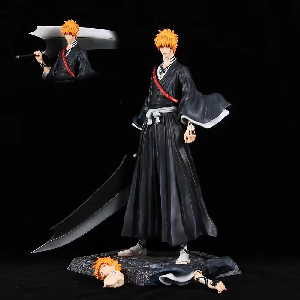 33Cm Anime Bleach Kurosaki Ichigo Gk Statua Pvc Action Figures Collezione Modello Bambola Giocattoli Regali