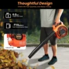 25.4CC  Commercial Handheld Leaf Blower Heavy Duty Gas Powered 2-Stroke Grass Clean Tool Leaf Blower 1