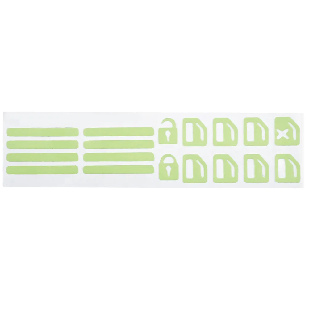 

Vinyl Button Sticker Replacement Window Console Decal Interior Luminous Panel Set Switch Universal High Quality