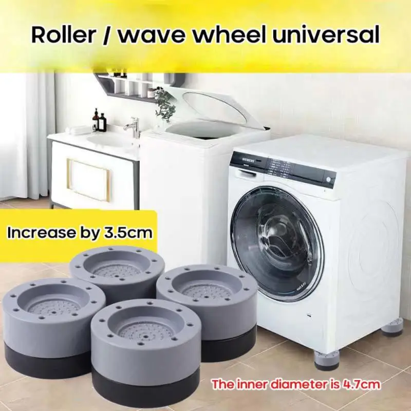 Universal Washing Machine Anti Vibration Pads Rubber Feet Legs Mat Silent Washer Dryer Furniture Support Dampers Stand