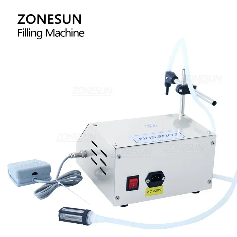 ZONESUN 디지털 제어 물 음료 알코올 향수 주스 우유 작은 병 필러 GFK 160 액체 충전 기계, 5-3500ml