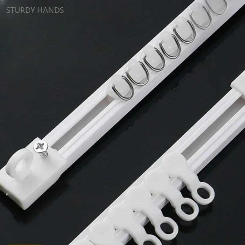 0.5M~5M Self-adhesive Curtain Rail Slide Rail Side Mounted Top Mounted Silent Ultra-thin Guide Curtain Accessories