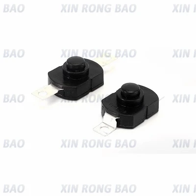 Push Button Switch 10PCS 18*12MM Flashlight Switch 1.5A 250VAC Self Locking Patch Type 2P-ON-OFF Small Switches KAN-28