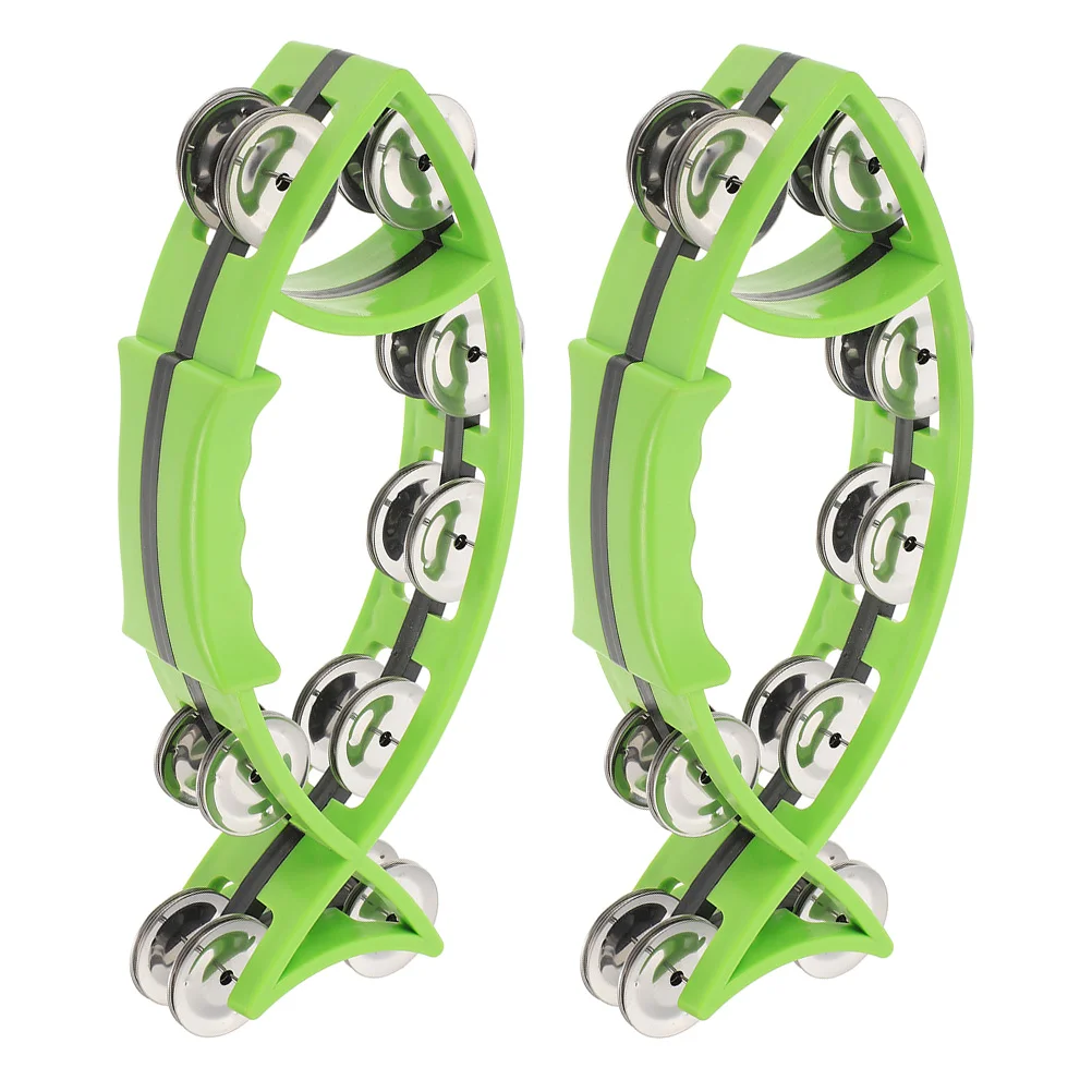 

2 Pcs Hand Bell Huverbordes for Kids Portable Childrens Metal Swimming Pool Accessories