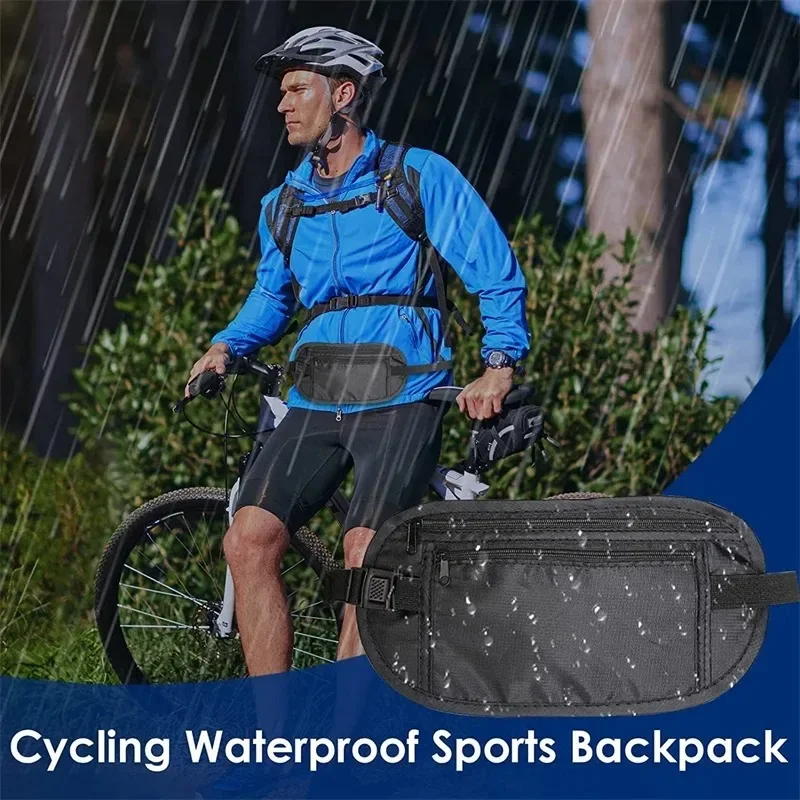 عرض مقرب لتصميم الجيب الأمامي لحقيبة الخصر