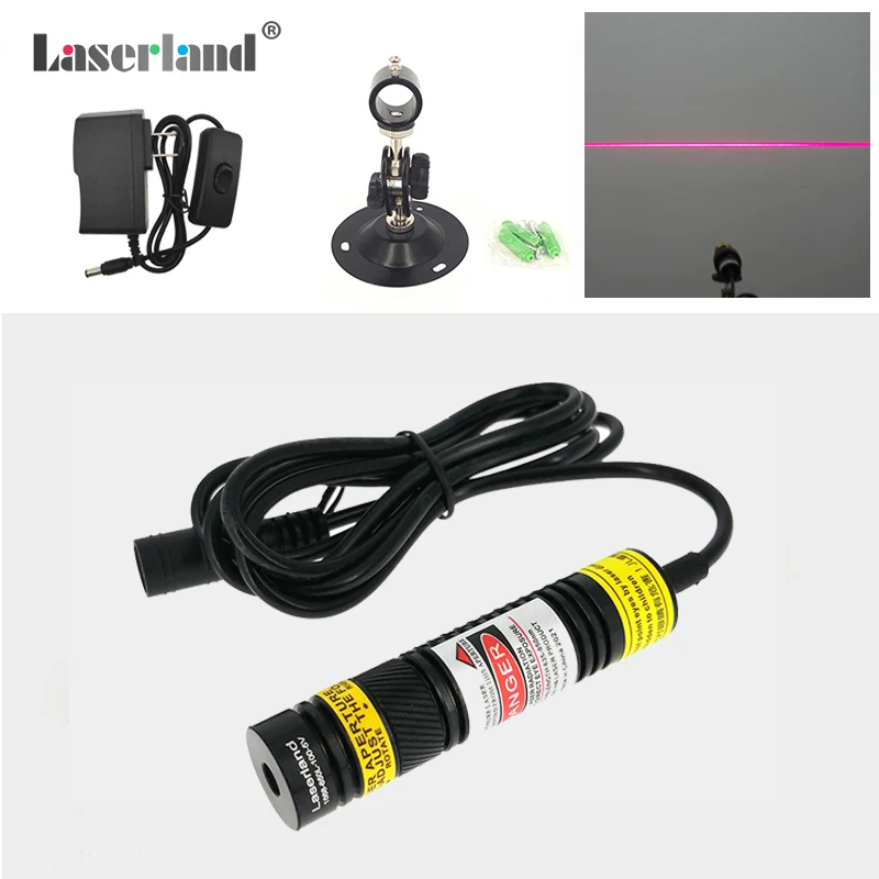 

16*68 мм пилорама мастерская Деревообработка фокусировка 100 мВт красный лазерный Линейный модуль проекционный генератор линейный лазерный модуль нм