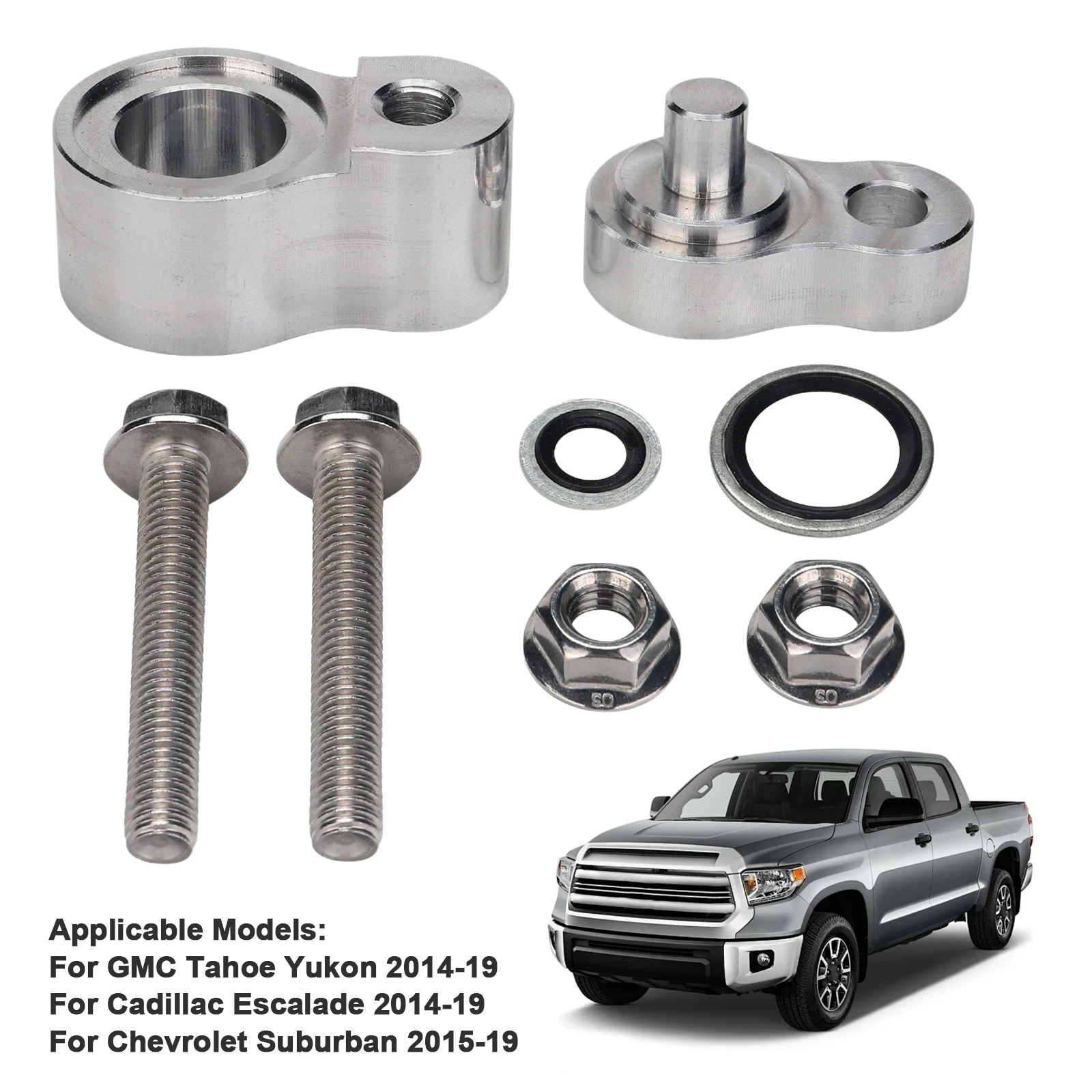 Aluminum Rear Air Conditioning Block Off Kit for Vehicle AC