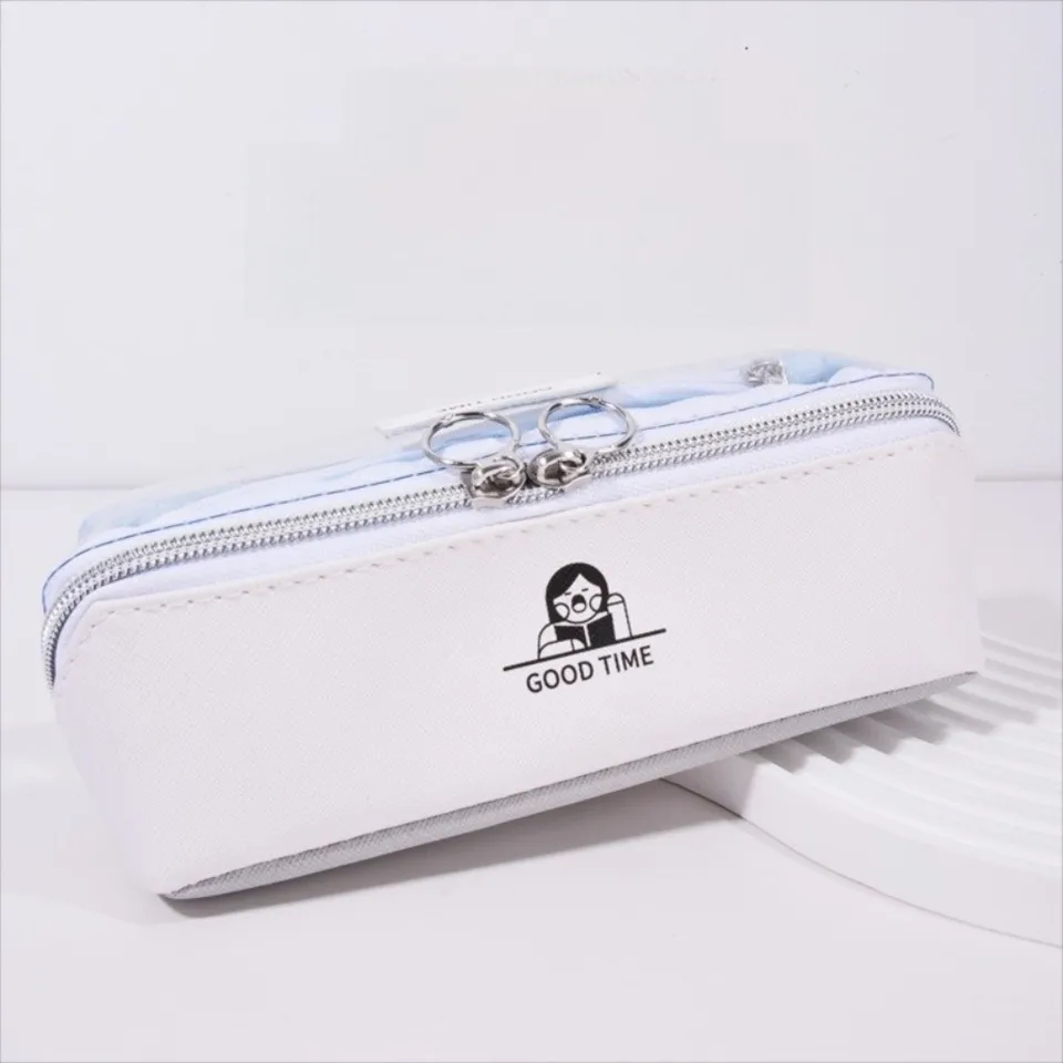 Eslifey PU Leder Tasche – Wasserdicht, 20 Cm, Als Federmäppchen Oder Kosmetiktasche, Cooles Design