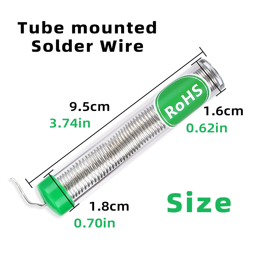 Soldering Wire Lead Free Solder Wire 10G 0.8/1.0mm Tin Pen Portable Rosin Core Solder Welding Soldering Iron Repair Toolds