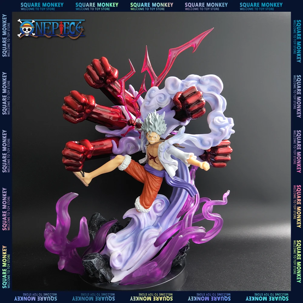 One Piece Luffy Gear 5 Anime Action Figure Sun God Nika Luffy Figurine