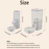 Automatic Pet Feeder Waterer Dog Cat Hanging Cage Bowl，Suitable for Small Puppy Cat Rabbit Food Container Dispenser Bowl 2