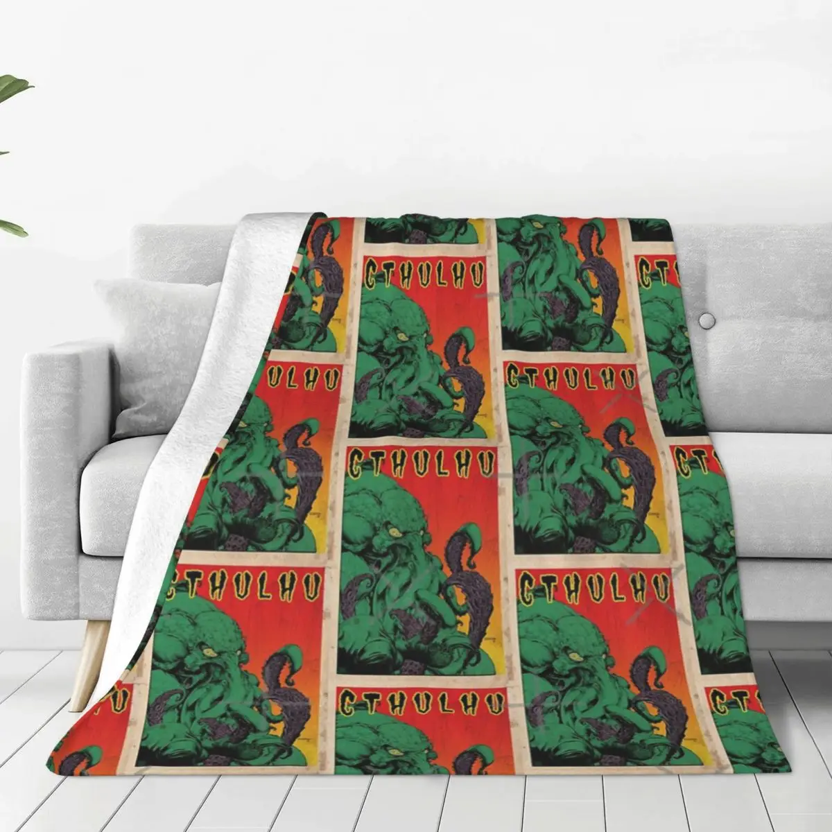 Cthulhu Coperta Vintage Copriletto Sul Letto Coperta Da Picnic Morbida Coperta Da Letto Estetica