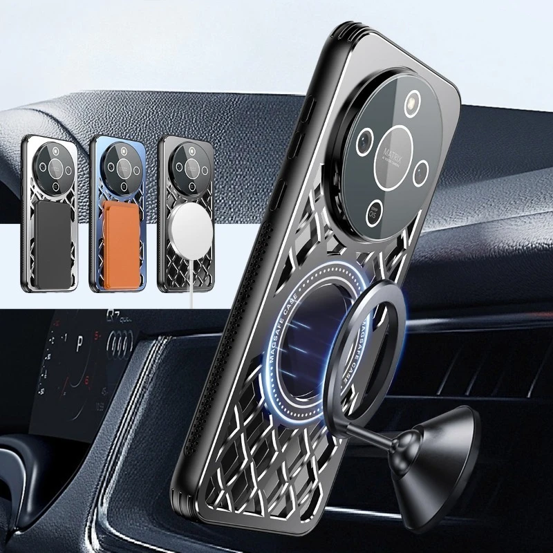 Enhanced Heat Dissipation Aluminum Alloy Magnetic Case with Wireless Charging and Shockproof Lens Film Cover