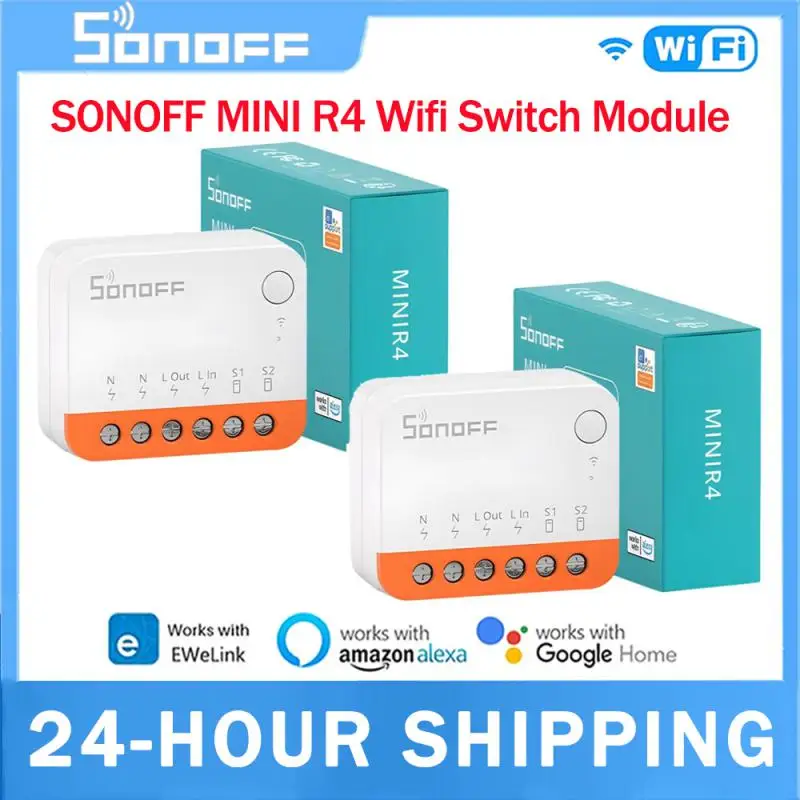 SONOFF MINI R4 Wifi Switch Module Wi-Fi 2 Way Switch Smart Home Module Wi-Fi Relay Voice Remote Control Alexa Google Home Alice smart switch