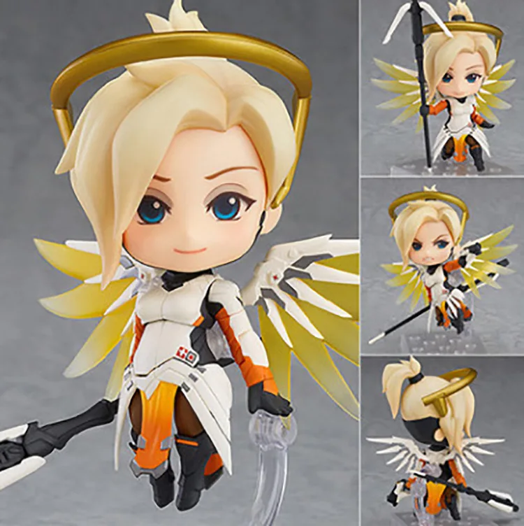 

Overwatch Action Figure OW Mercy Angela Ziegler Valkyrie Model Game Garage Kits PVC Figurine Toy Desktop Decoration