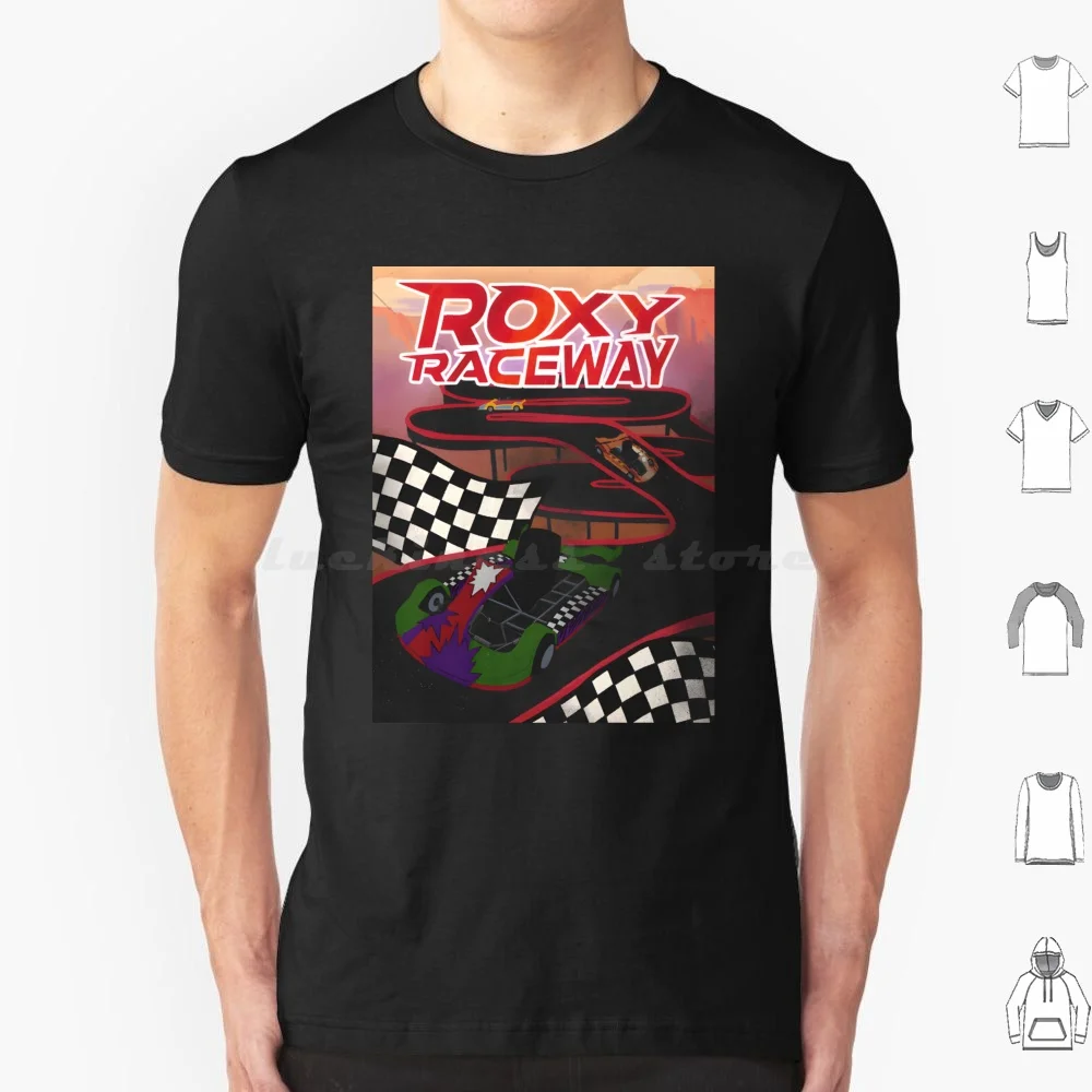 Fnaf Raceway T Shirt Cotone Uomo Donna Stampa Fai Da Te Fnaf Glamrock Five Nights At Horror Security Violation Glamrock Videogiochi Chibi