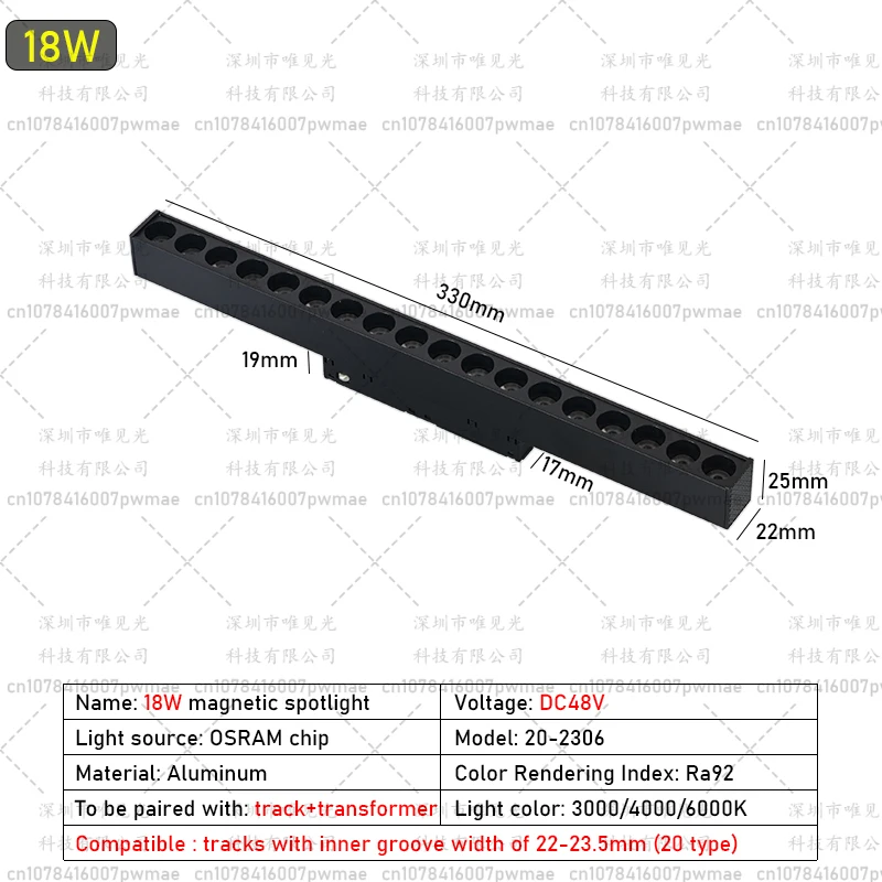 18W Grille Spotlight