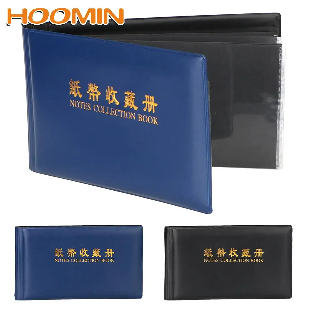 

HOOMIN Collection Pockets 30 Pages for Collector Protective Bag Paper Money Collection Album Transparent Money Banknote Creative