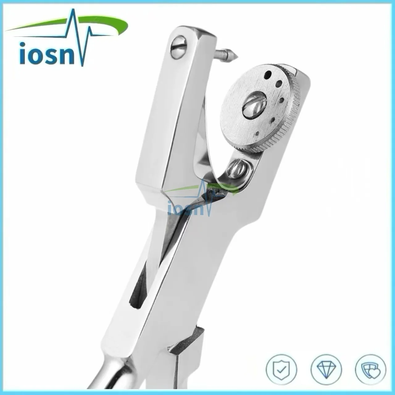 Kit De Dique De Goma Para Odontología - Incluye Pinzas, Perforador, Clips Y Modelo De Dientes, Acero Inoxidable