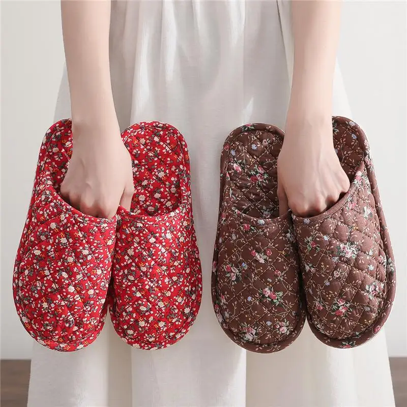 

Корейская версия домашних сумок для мужчин и женщин, хлопковые тапочки, внутренняя нескользящая резиновая подошва, не повреждающая пол