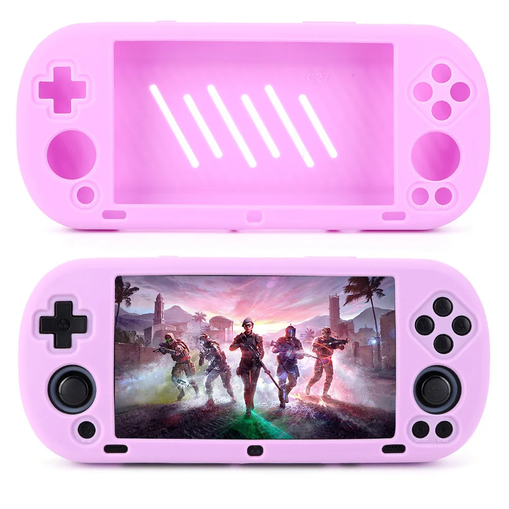 Silicone Non-Slip Protective Case with Lanyard for Portable Game Console