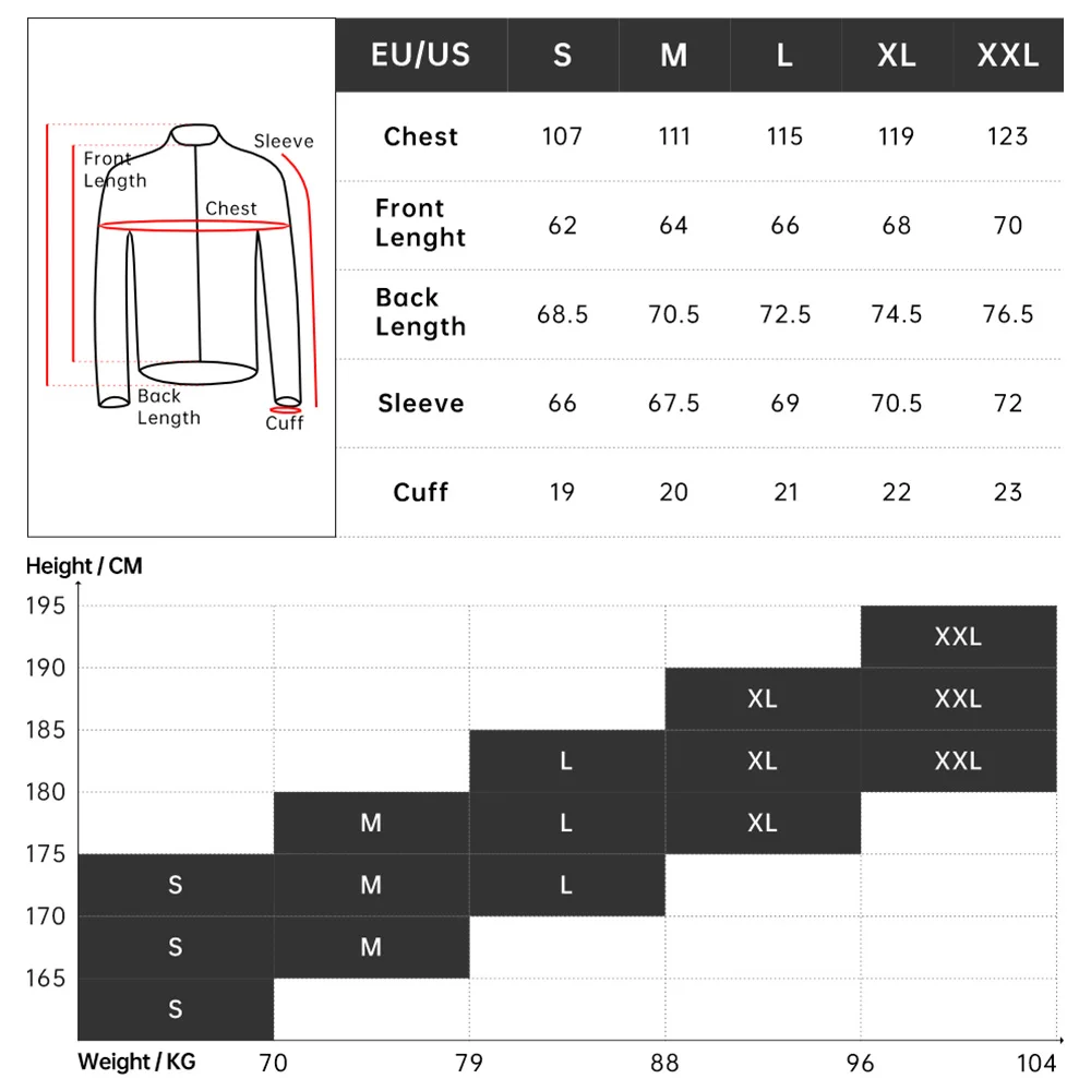 Cycling Jacket Cycling Clothes Men's Long Sleeves Breathable Windproof Bicycle Bike Motorcycle Wear Winter