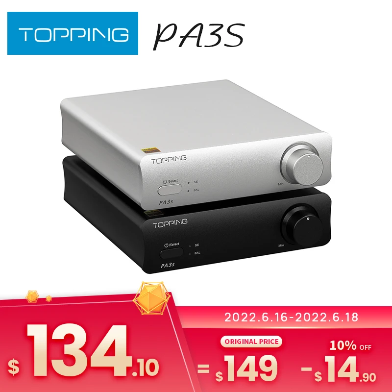 Усилитель мощности TOPPING PA3S 80 Вт * 2 65 2xMA12070 полностью сбалансированный усилитель