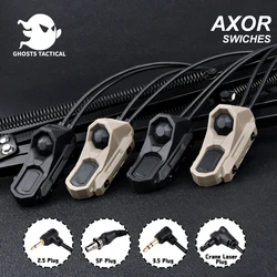 UNIT AXON SWITCHES Tactical Dual Pressure Switch For Surefir M300 M600 Airsoft weapon Flashlight PEQ NGAL Remote BUTTON SF Crane
