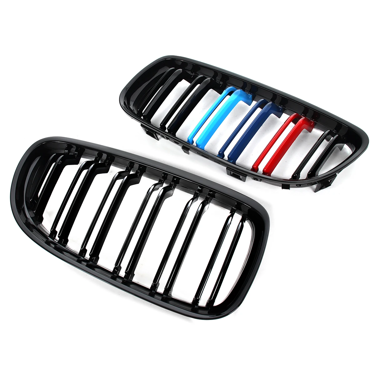 For BMW E90 E91 4DR LCI 323i 325i 328i 2009 -2011 M-Color Front Bumper Kidney Grill