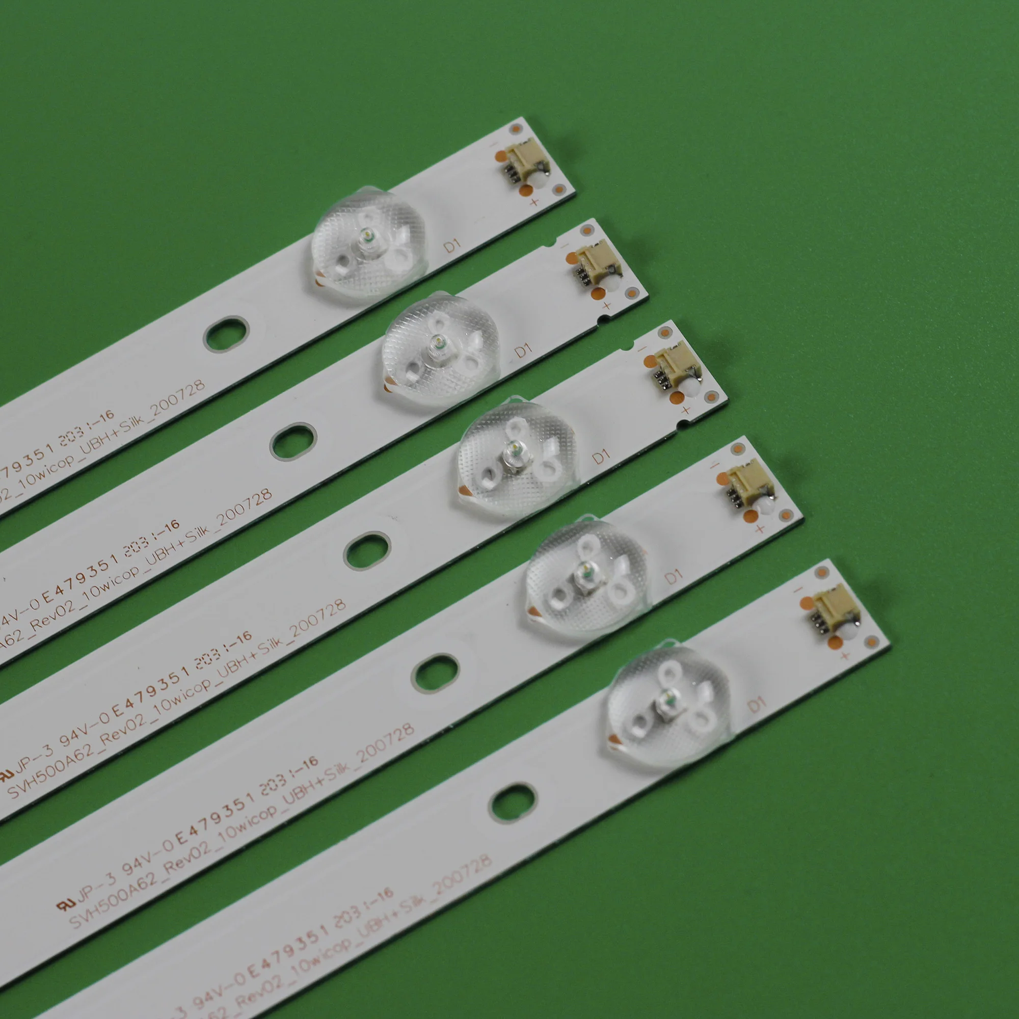 5 Pcs LED Ʈ L074 SVH500A63 A69_REV03_10WICOP_UBH + SILK_161228 HISENSE H50N5300 SVH500A62_REV02 _ 10WICOP JL.D500A