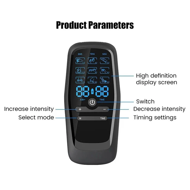 Electric Muscle Stimulator TENS Physiotherapy Acupuncture Body Massage Slimming Machine - Relief Massager for Fitness 5