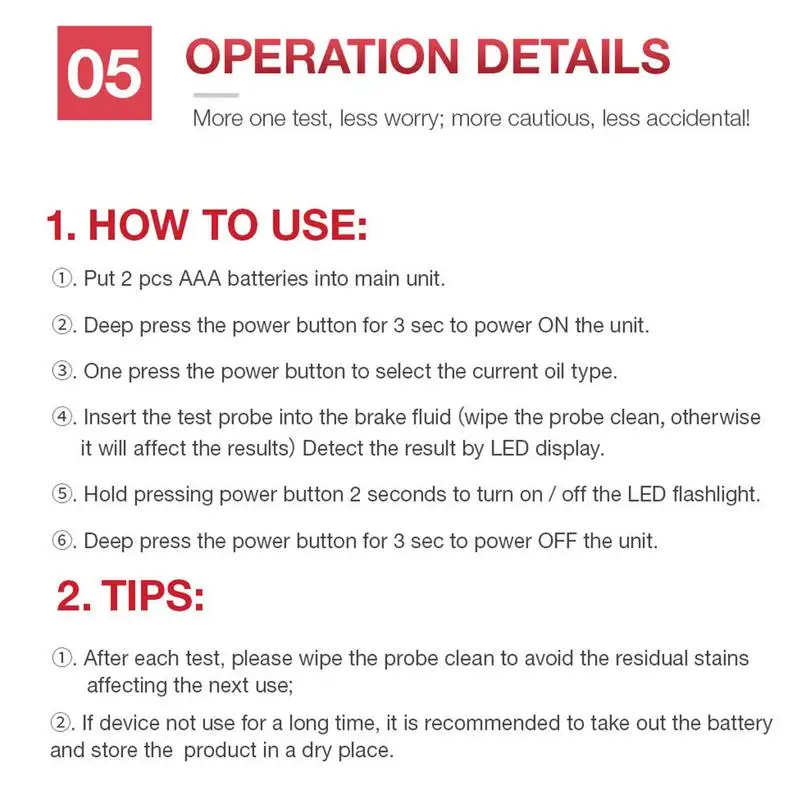 Engine Oil Tester Quick Acting Transmission Fluid Checker Testing Tool Portable Checker Tool Car Brake Detector For All Vehicles