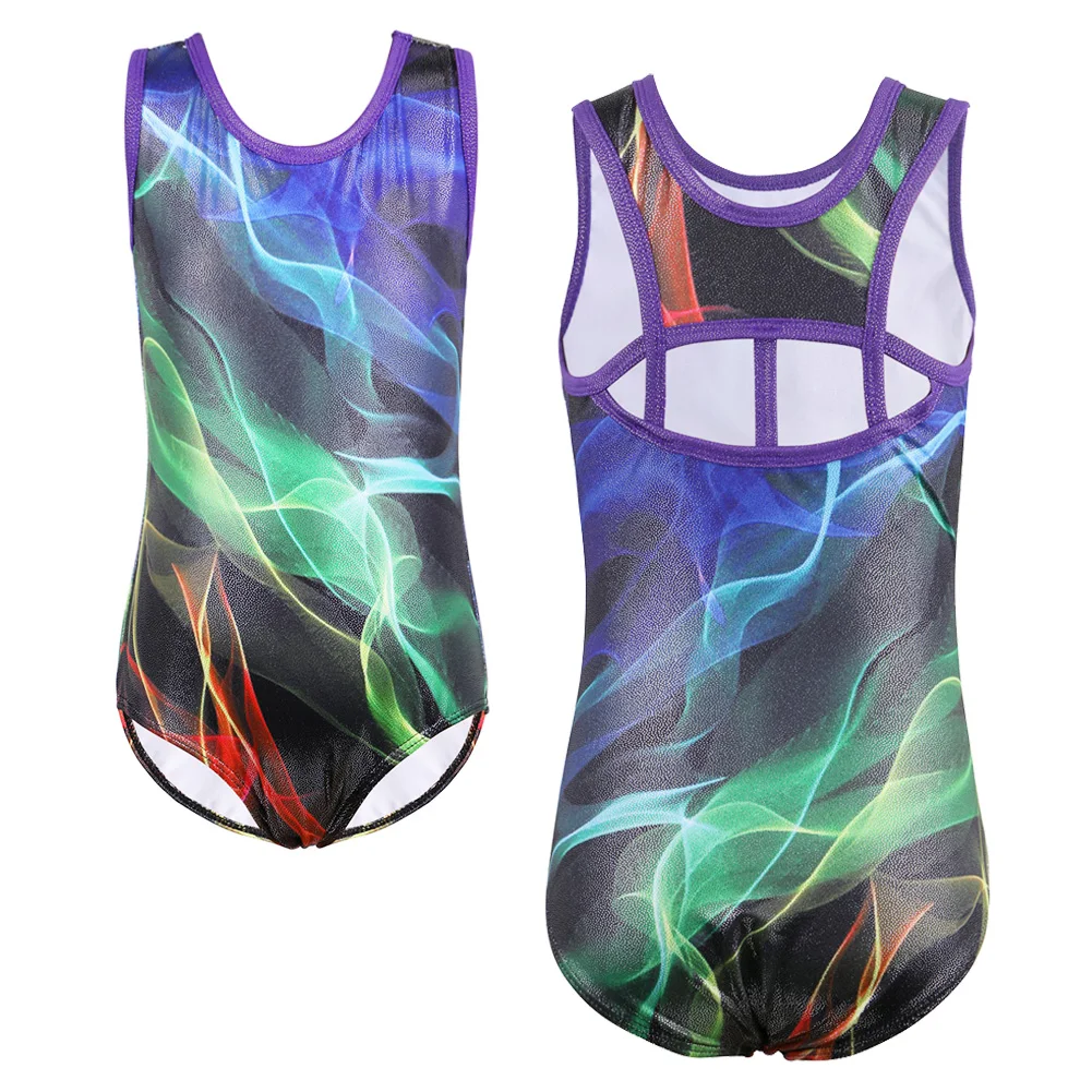 

Балетное трико BAOHULU для девочек, гимнастический наряд без рукавов, блестящее трико для тренировок балерины, трико для балета