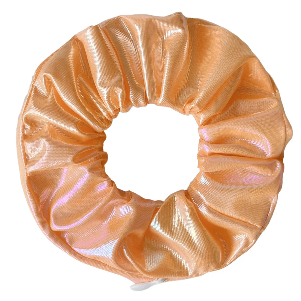 Colorful Shiny Laser Hair Scrunchies with Zipper Design