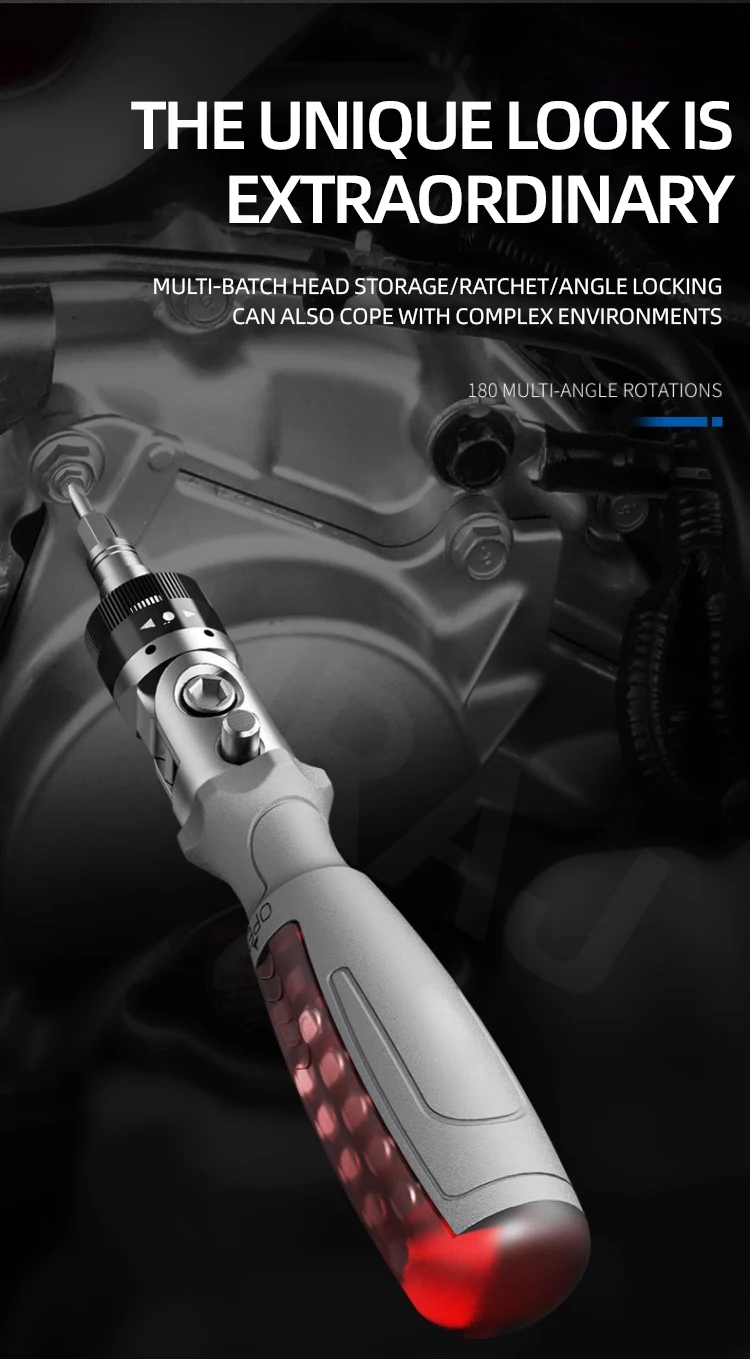 Description Picture 6 of itemAIRAJ Wanxiang Ratchet Screwdriver Set Scalable Multi-Functional Home Use Plum Blossom shaped Rice shaped Ratchet Screwdriver